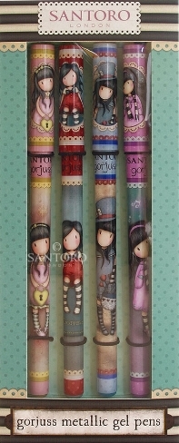 Set de 4 stylos encre gel Gorjuss